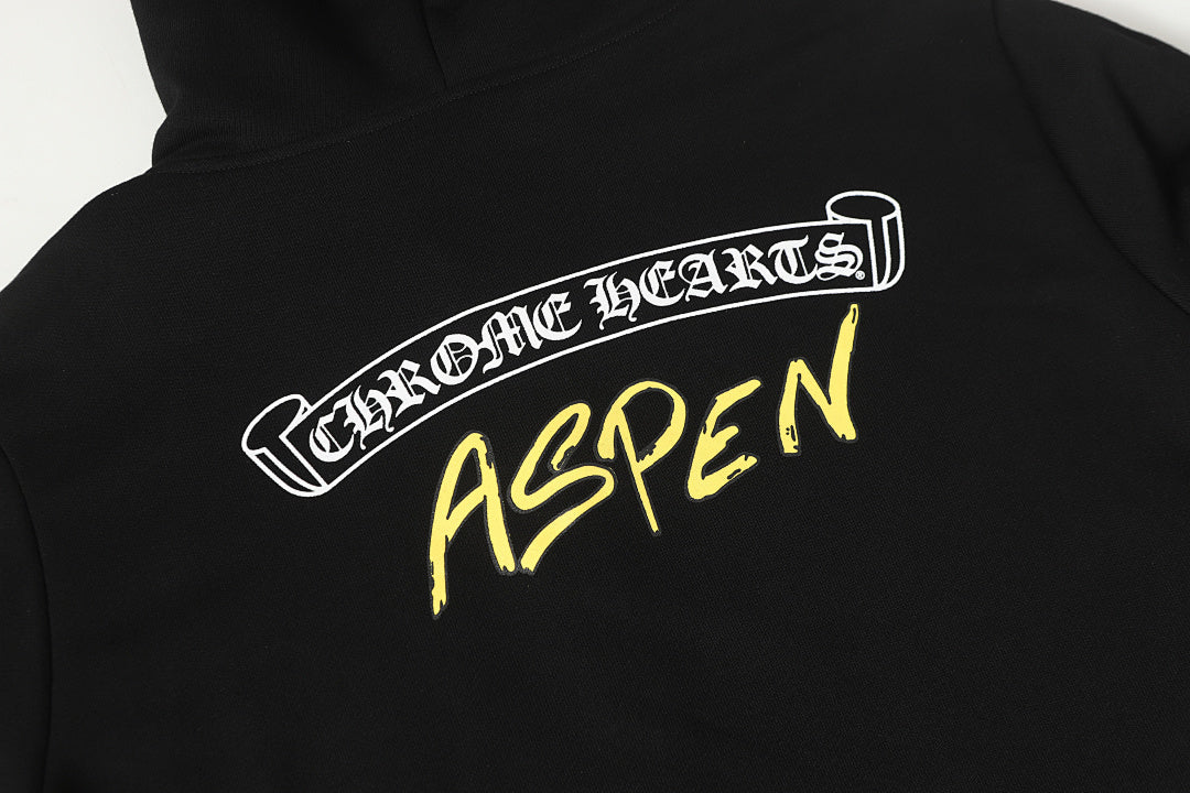 Chrome Hearts Graphic Zip-Up Hoodie