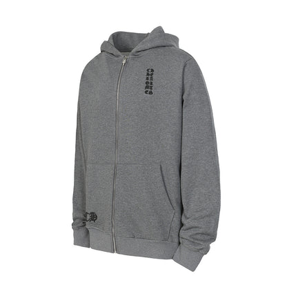 Chrome Hearts Graphic Zip-Up Hoodie