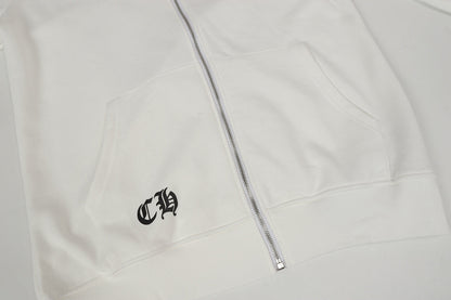 Chrome Hearts Graphic Zip-Up Hoodie