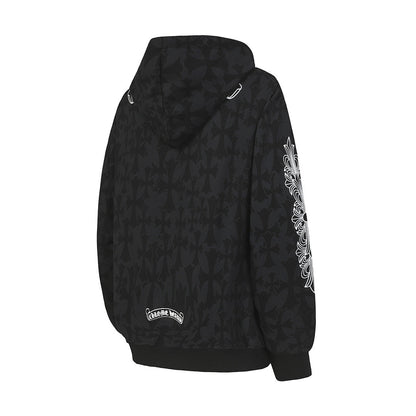 Chrome Hearts Graphic Zip-Up Hoodie