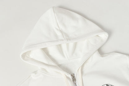 Chrome Hearts Graphic Zip-Up Hoodie