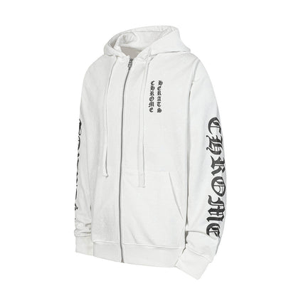 Chrome Hearts Graphic Zip-Up Hoodie