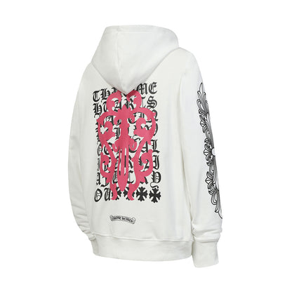 Chrome Hearts Graphic Zip-Up Hoodie