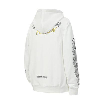 Chrome Hearts Graphic Zip-Up Hoodie