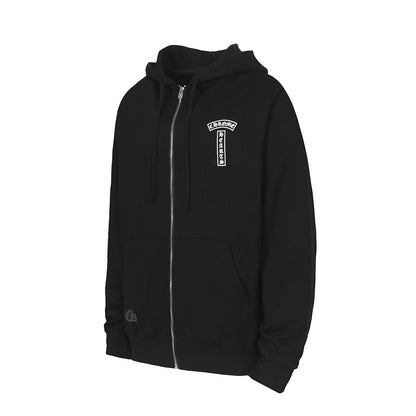 Chrome Hearts Graphic Zip-Up Hoodie
