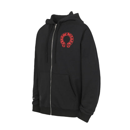 Chrome Hearts Graphic Zip-Up Hoodie