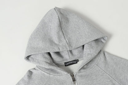 Chrome Hearts Graphic Zip-Up Hoodie