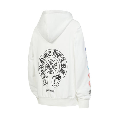 Chrome Hearts Graphic Zip-Up Hoodie