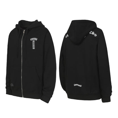 Chrome Hearts Graphic Zip-Up Hoodie