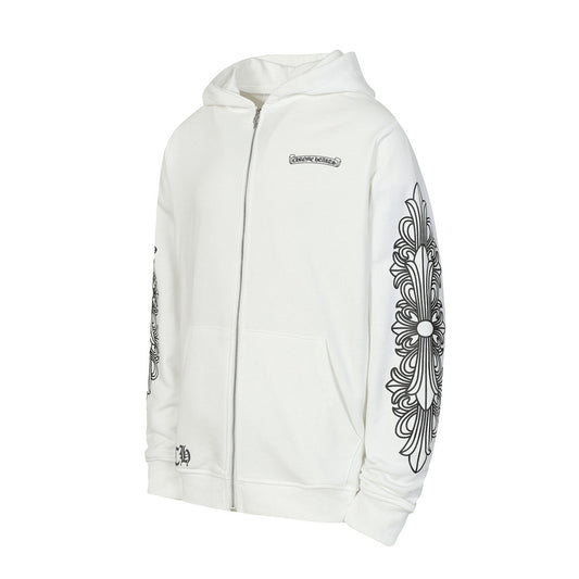 Chrome Hearts Graphic Zip-Up Hoodie