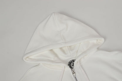 Chrome Hearts Graphic Zip-Up Hoodie
