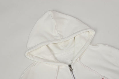 Chrome Hearts Graphic Zip-Up Hoodie