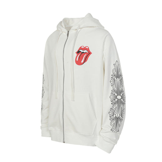 Chrome Hearts Graphic Zip-Up Hoodie