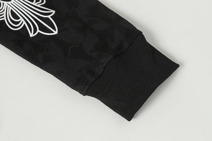 Chrome Hearts Graphic Zip-Up Hoodie