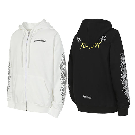 Chrome Hearts Graphic Zip-Up Hoodie