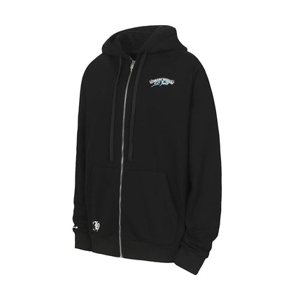 Chrome Hearts Graphic Zip-Up Hoodie