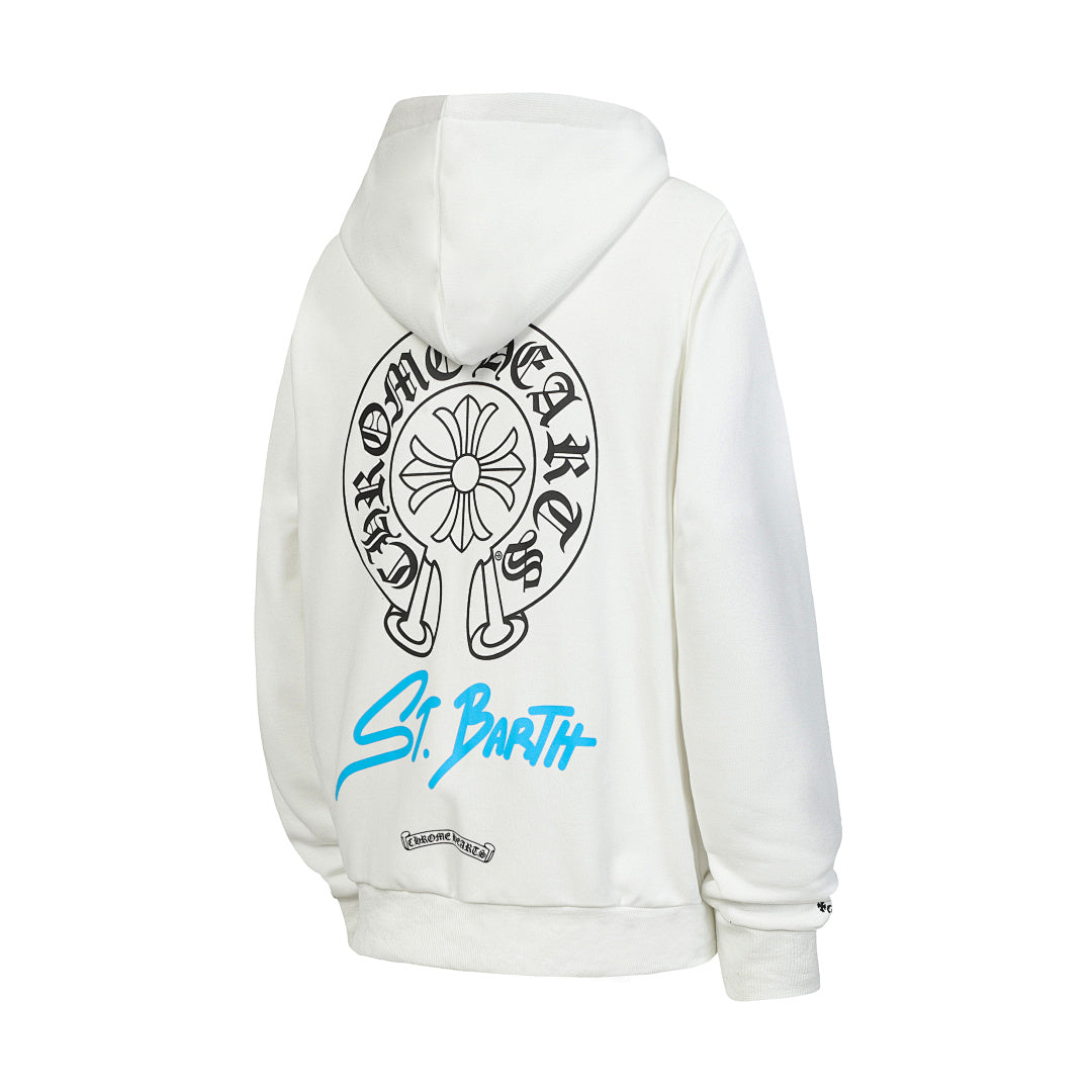 Chrome Hearts Graphic Zip-Up Hoodie