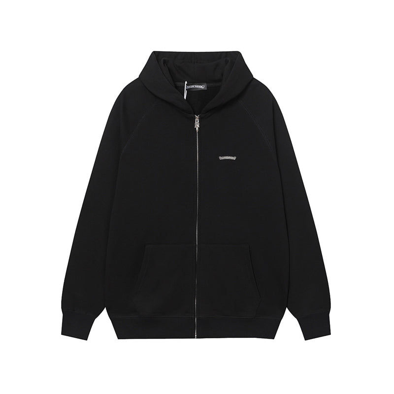 Chrome Hearts Graphic Zip-Up Hoodie