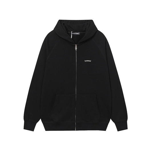 Chrome Hearts Graphic Zip-Up Hoodie