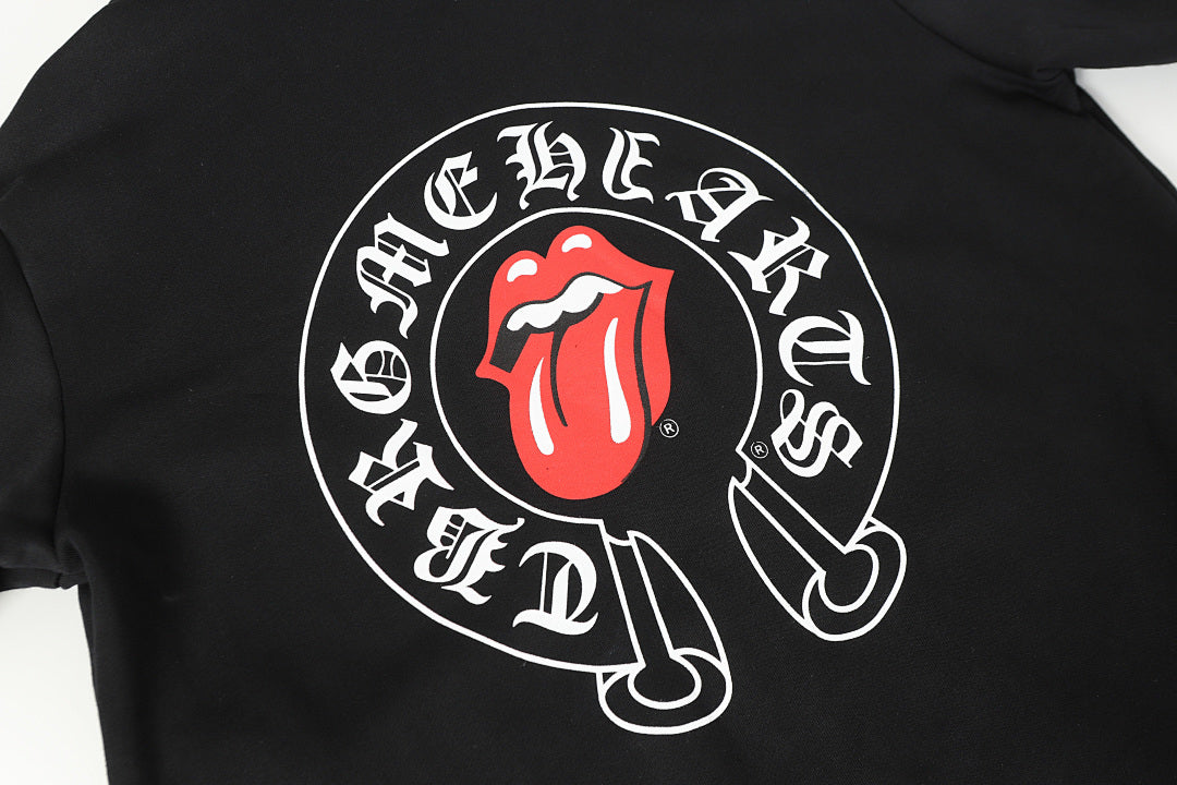 Chrome Hearts Graphic Zip-Up Hoodie
