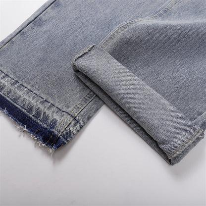 Chrome Hearts Distressed Denim Jeans | Stretch Tapered Fit