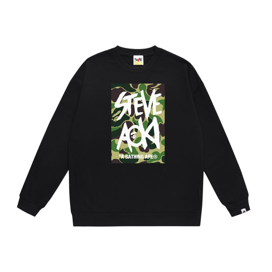 BAPE × Steve Aoki ABC Camo Crew-Neck Sweatshirt