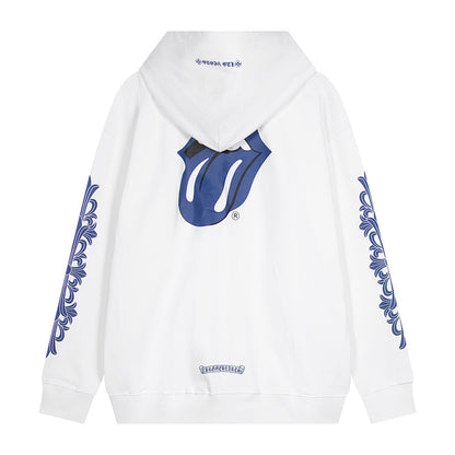 Chrome Hearts Graphic Zip-Up Hoodie
