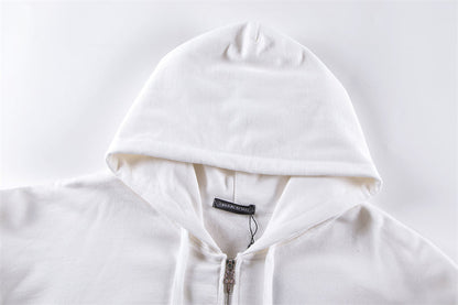 Chrome Hearts Graphic Zip-Up Hoodie